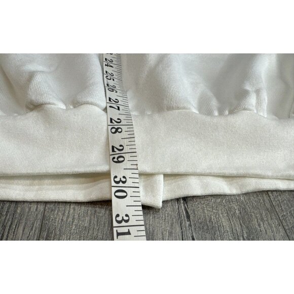 Vintage Morning Sun Sweatshirt Grandma Flower Button Up White USA Made NEW - Picture 11 of 12